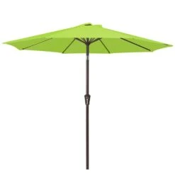 10 Ft. Market Patio Umbrella With Push Button Tilt And Crank In Apple Green -Jearey jearey market umbrellas cx10 agn 77 1000