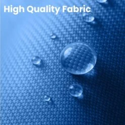 15 Ft. X 9 Ft. Large Market Patio Umbrella Steel Double-Side Outdoor Umbrella In Blue -Jearey jearey market umbrellas st 9 15 bu 44 1000