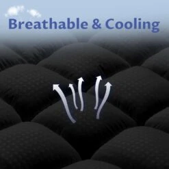 2 In. Full Deep Pocket Down Alternative Mattress Pad -Jearey jearey mattress pads lg800g bk f 4f 1000