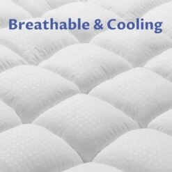 2 In. California King Deep Pocket Down Alternative Mattress Pad 8 2 In. California King Deep Pocket Down Alternative Mattress Pad -Jearey jearey mattress toppers lg800g wt ck 4f 1000