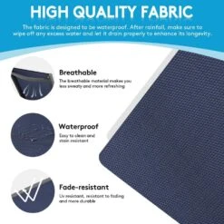 Modern Inspired Navy Metal Outdoor Chaise Lounge -Jearey jearey outdoor chaise lounges aflc navy 76 1000