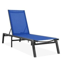 Modern Inspired Teal Metal Outdoor Chaise Lounge -Jearey jearey outdoor chaise lounges aflc teal c3 1000