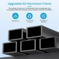 Modern Inspired Teal Metal Outdoor Chaise Lounge Set Of 2 -Jearey jearey outdoor chaise lounges aflc2 teal 66 1000