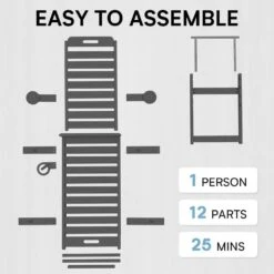 HDPE Grey 5-Level Adjustment Outdoor Lounge Chair (1-Pack) -Jearey jearey outdoor chaise lounges ysdty grey fa 1000