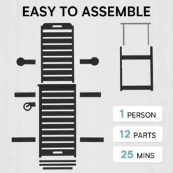 HDPE Black Plastic 5-Level Adjustment Outdoor Lounge Recliner Chair (Set Of 2) -Jearey jearey outdoor lounge chairs ysdty black s2 fa 1000