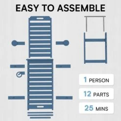HDPE Navy 5-Level Adjustment Outdoor Lounge Recliner Chair (Set Of 2) -Jearey jearey outdoor lounge chairs ysdty navy s2 76 1000
