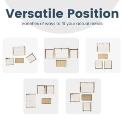 4-Piece Metal Outdoor Beige Patio Conversation Set With Cushions, 2-Rocking Chairs And Coffee Table -Jearey jearey patio conversation sets agsd beige 44 1000