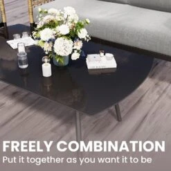 4-Piece Patio Conversation Set, Balcony Bistro Set 2 Outdoor Chairs And 1 Loveseat With Cushions, Coffee Table, Beige 13 4-Piece Patio Conversation Set, Balcony Bistro Set 2 Outdoor Chairs And 1 Loveseat With Cushions, Coffee Table, Beige -Jearey jearey patio conversation sets swsf4 bg 1f 1000