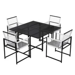 Boston 3-Piece Metal Outdoor Dining Set Of 2 -Jearey jearey patio dining sets 2bsdczy 3 gray 4f 1000