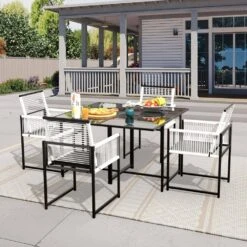 Boston 3-Piece Metal Outdoor Dining Set Of 2 -Jearey jearey patio dining sets 2bsdczy 3 gray c3 1000
