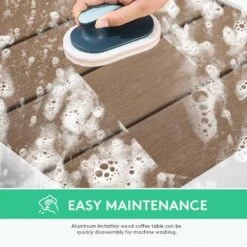 6 - Person Rectangular Teak Metal Outdoor Dining Set -Jearey jearey patio dining sets xcz3jt hd tk c3 1000