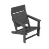 Classic Grey Extended Seat Wider Armrest Plastic Adirondack Chair