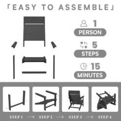 Classic Grey Extended Seat Wider Armrest Plastic Adirondack Chair -Jearey jearey plastic adirondack chairs dabanqwy grey c3 1000