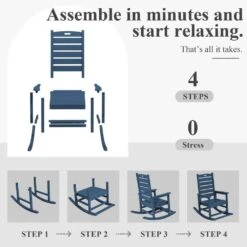 Navy HDPE Folding Plastic Adirondack Chair Weather Resistant Patio Plastic Fire Pit Chairs 10 Navy HDPE Folding Plastic Adirondack Chair Weather Resistant Patio Plastic Fire Pit Chairs -Jearey jearey plastic adirondack chairs dbqwy navy 4f 1000