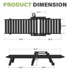 Classic Black Plastic Adirondack Chair (Set Of 1) -Jearey jearey plastic adirondack chairs jctrty black 44 1000