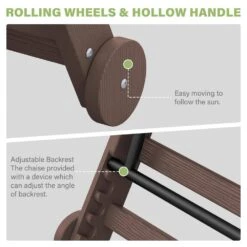 Classic Brown Plastic Adirondack Chair (Set Of 1) -Jearey jearey plastic adirondack chairs jctrty brown 4f 1000