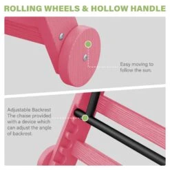 Classic Light Pink Plastic Adirondack Chair (Set Of 1) -Jearey jearey plastic adirondack chairs jctrty lpink 4f 1000