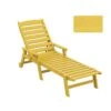 Classic Lemon-Yellow Plastic Adirondack Chair (Set Of 1)