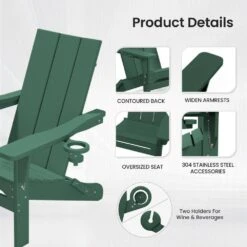 Classic Dark Green Folding Plastic Adirondack Chair With Double Cup Holder 10 Classic Dark Green Folding Plastic Adirondack Chair With Double Cup Holder -Jearey jearey plastic adirondack chairs sbthqy ml 4f 1000