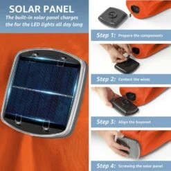 10 Ft. Steel Lighted Market Tilt Solar Umbrella With Crank In Orange 10 10 Ft. Steel Lighted Market Tilt Solar Umbrella With Crank In Orange -Jearey market umbrellas 10dz zzs orange 77 1000