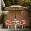 11 Ft. 2 -Tiers 8 Sturdy Ribs Outdoor Market Patio Umbrellas With Crank Lift In Beige