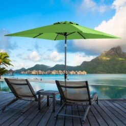 7.5 Ft. X 7.5 Ft. Square Market Outdoor Patio Umbrella In Apple Green -Jearey market umbrellas 7 5fxzzs ag 31 1000