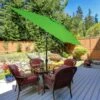 7.5 Ft. X 7.5 Ft. Square Market Outdoor Patio Umbrella In Apple Green