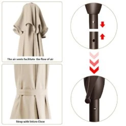 7.5 Ft. X 7.5 Ft. Square Market Outdoor Patio Umbrella In Beige -Jearey market umbrellas 7 5fxzzs beige 40 1000