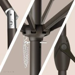 7.5 Ft. X 7.5 Ft. Square Market Outdoor Patio Umbrella In Beige -Jearey market umbrellas 7 5fxzzs beige 66 1000