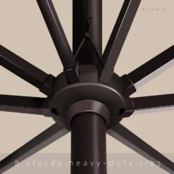 7.5 Ft. X 7.5 Ft. Square Market Outdoor Patio Umbrella In Beige -Jearey market umbrellas 7 5fxzzs beige 77 1000