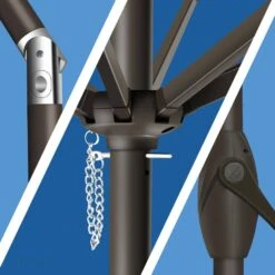 7.5 Ft. X 7.5 Ft. Square Market Outdoor Patio Umbrella In Blue 12 7.5 Ft. X 7.5 Ft. Square Market Outdoor Patio Umbrella In Blue -Jearey market umbrellas 7 5fxzzs blue 66 1000