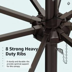 7.5 Ft. X 7.5 Ft. Square Market Outdoor Patio Umbrella In Dark Green -Jearey market umbrellas 7 5fxzzs dg 77 1000