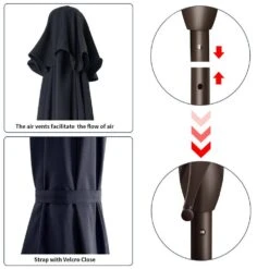 7.5 Ft. X 7.5 Ft. Square Market Outdoor Patio Umbrella In Navy -Jearey market umbrellas 7 5fxzzs navy 66 1000