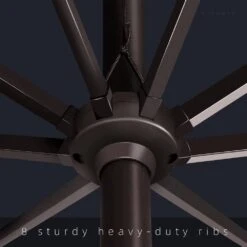 7.5 Ft. X 7.5 Ft. Square Market Outdoor Patio Umbrella In Navy -Jearey market umbrellas 7 5fxzzs navy 77 1000