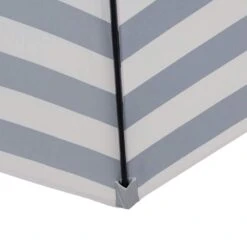 7.5ft Steel Outdoor Patio Market Umbrella With Tilt Crank In Blue And White Stripes -Jearey market umbrellas cx7 5ft bltw 44 1000