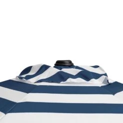 7.5ft Steel Outdoor Patio Market Umbrella With Tilt Crank In Blue And White Stripes -Jearey market umbrellas cx7 5ft bltw a0 1000