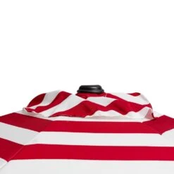 7.5ft Steel Outdoor Patio Market Umbrella With Tilt Crank In Red And White Stripes -Jearey market umbrellas cx7 5ft rdtw a0 1000