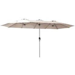181 In. X 102 In. Dodecagon Double-Sided Patio Market Umbrella In Beige 10 181 In. X 102 In. Dodecagon Double-Sided Patio Market Umbrella In Beige -Jearey market umbrellas stzzs beige a0 1000