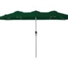 181 In. X 102 In. Dodecagon Double-Sided Market Patio Umbrella In Dark Green
