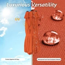 181 In. X 102 In. Dodecagon Double-Sided Market Patio Umbrella In Orange -Jearey market umbrellas stzzs orange 66 1000