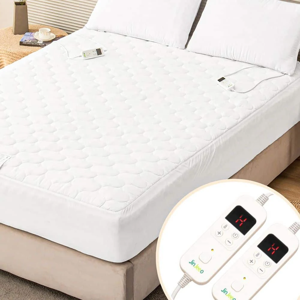 Califonia King Heated Electric Mattress Pad Polyester Mattress Pad With Dual Controller 1 Califonia King Heated Electric Mattress Pad Polyester Mattress Pad With Dual Controller