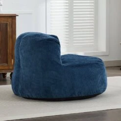 Modern Corduroy Polyester Medium Memory Foam Navy Backrest Style Bean Bag 15 Modern Corduroy Polyester Medium Memory Foam Navy Backrest Style Bean Bag -Jearey navy jearey bean bag chairs e11 02xxy pk fa 1000