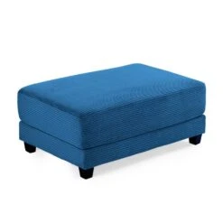 Navy Corduroy Ottoman For Sectional Sofa -Jearey navy jearey ottomans dxrjd navy 4f 1000