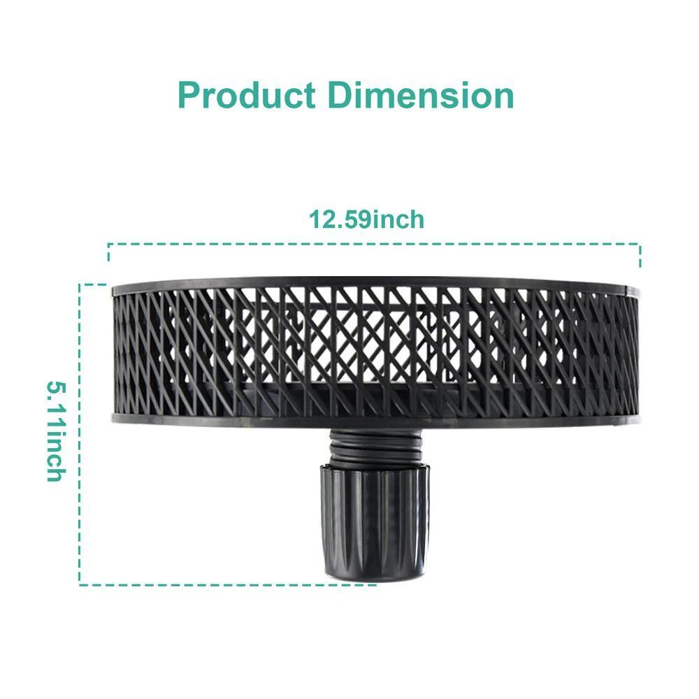 Resin Round Market Patio Umbrella Table Tray In Black 6 Resin Round Market Patio Umbrella Table Tray In Black - Image 6