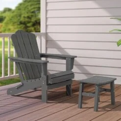 HDPE Gray Plastic Outdoor Ottoman (1-Pack) 13 HDPE Gray Plastic Outdoor Ottoman (1-Pack) -Jearey outdoor ottomans peotm hd gy 76 1000