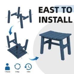 HDPE Navy Plastic Outdoor Ottoman (1-Pack) 9 HDPE Navy Plastic Outdoor Ottoman (1-Pack) -Jearey outdoor ottomans peotm hd ny 4f 1000