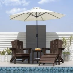 HDPE Folding Plastic Outdoor Ottoman For Adirondack In Apple Green -Jearey outdoor ottomans pezdotm ag 31 1000