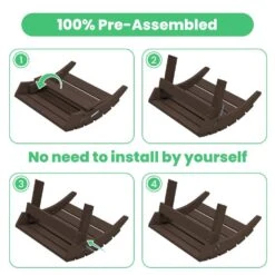 HDPE Folding Plastic Outdoor Ottoman For Adirondack In Apple Green -Jearey outdoor ottomans pezdotm ag 76 1000