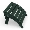 HDPE Folding Plastic Outdoor Ottoman For Adirondack In Dark Green