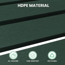 HDPE Folding Plastic Outdoor Ottoman For Adirondack In Dark Green -Jearey outdoor ottomans pezdotm dg fa 1000